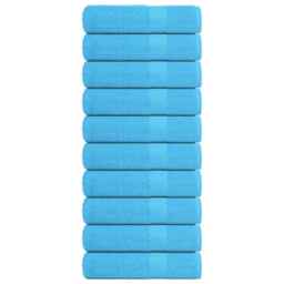 Shower Towels 10 Pcs Turquoise 70x140 Cm 360 Gsm 100% Cotton Vidaxl