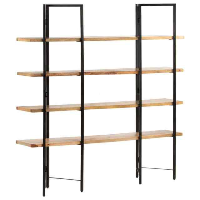 4-tier Bookcase 160x35x160 Cm Solid Mango Wood Vidaxl