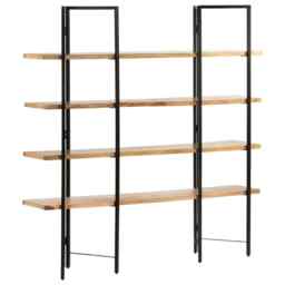 4-tier Bookcase 160x35x160 Cm Solid Mango Wood Vidaxl