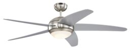 Ceiling Fan With Led Light And Remote Westinghouse Bendan Silver 132