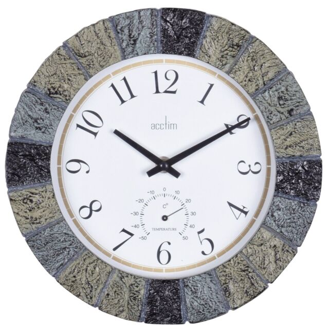 Acctim Bowfell Wall Clock Outdoor & Indoor Use Weatherproof Quartz