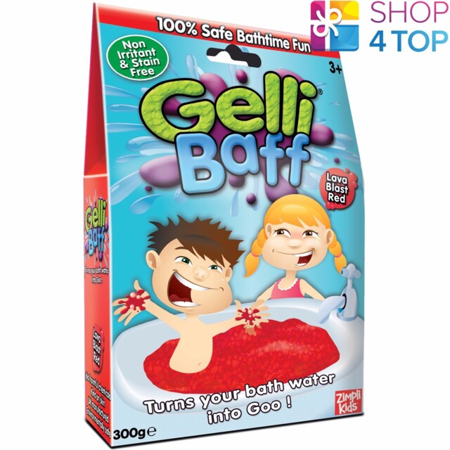 Gelli Baff Lava Blast Red Turn Water Into Goo Jelly Bath Kids Children
