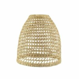 Sass & Belle Bask026 Woven Seagrass Lampshade - Brown