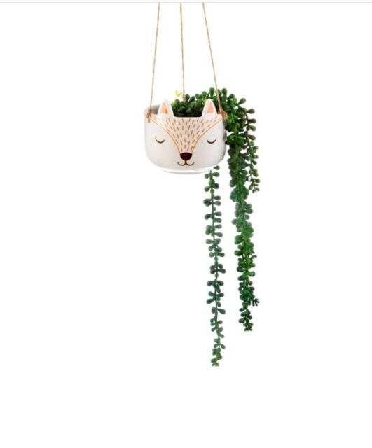 Sass & Belle - Woodland Fox Hanging Decorative House Plant Planter
