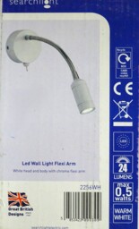 Searchlight Wall Light With Led Flexi Arm