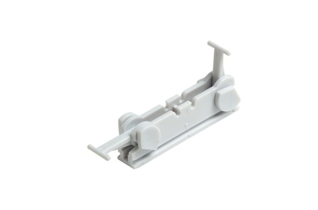 White Curtain Rail Aluminium Streamline, Bendable For Bay Or Straight