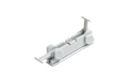 White Curtain Rail Aluminium Streamline, Bendable For Bay Or Straight
