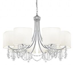 Ceiling Light Silver Nina 8 Chrome Searchlight 1058-8cc