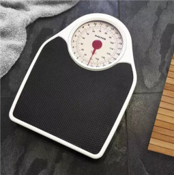 In Box Salter Doctor Style Mechanical Bathroom Scales – Retro Black &