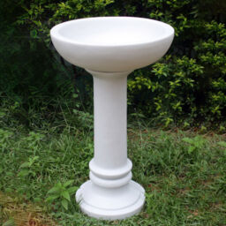 Coniston Modern Marble Resin Garden Birdbath
