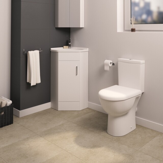 Knedlington Furniture Bathroom Suite With Floor Mounted Vanity Unit -