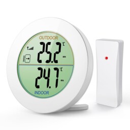 Wireless Indoor Outdoor Thermometer With Lcd & Remote Sensor For Home
