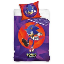 Sonic Prime Single Duvet Quilt Cover & European Pillowcase Kids
