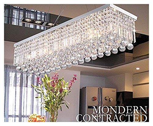 Modern Crystal Chandelier Lights, Luxury Clear K9 Crystal Droplet