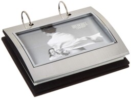 Joe Davies Silver Colour Free Standing Flip Album-holds 50 6 X 4 Inch,