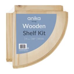 Anika Floating Corner Shelf / Easy Assembly Mdf Wall Mounted Shelf / 2
