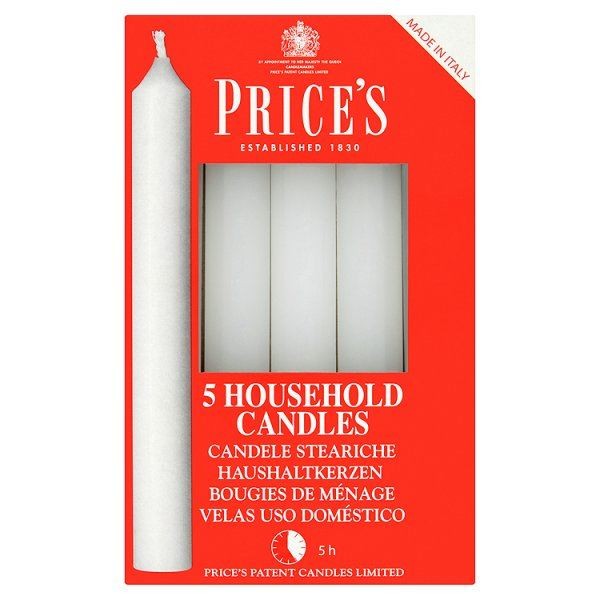 Prices 5 Candles Up To 5 Hrs Burning Time 2cm Diameter Household