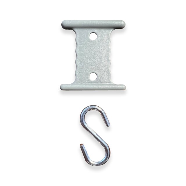 Olpro Plastic Awning Rail Hanger W/ S Hooks - 6pcs For 6mm & 4mm Rails