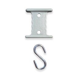 Olpro Plastic Awning Rail Hanger W/ S Hooks - 6pcs For 6mm & 4mm Rails