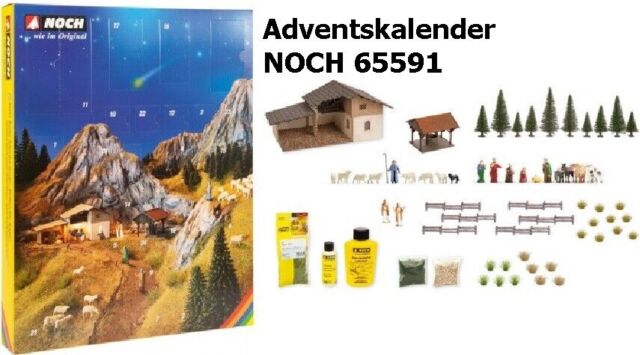 Noch 65591 Gauge H0 Diy Advent Calendar With Many Parts 1:87
