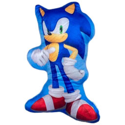 Sega 3d Sonic The Hedgehog Blue Cushion 35cm - Gaming Decor Gift
