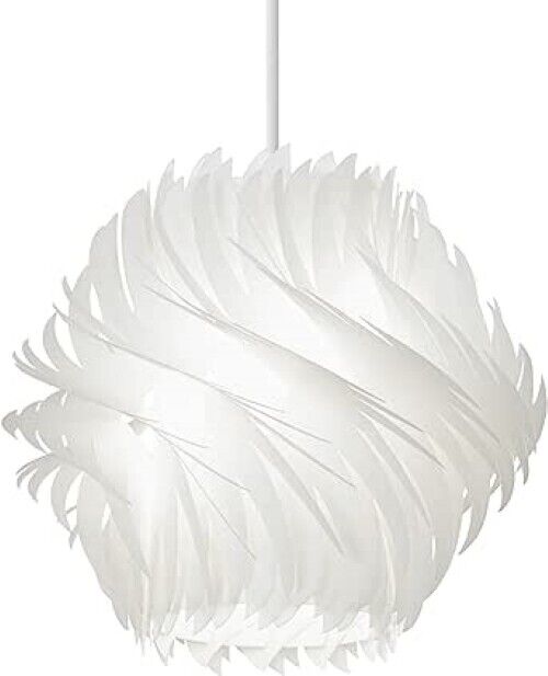 Endon Lighting - Mako-1wh 40w E27 Globe 1 Light Pendant Light White
