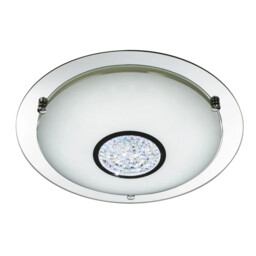 Bathroom Light Silver Portland Led Ip44 Chrome 310mm Searchlight