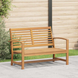 Outdoor Bench Brown Solid Teak Wood 110x65x76.5cm Weather-resistant