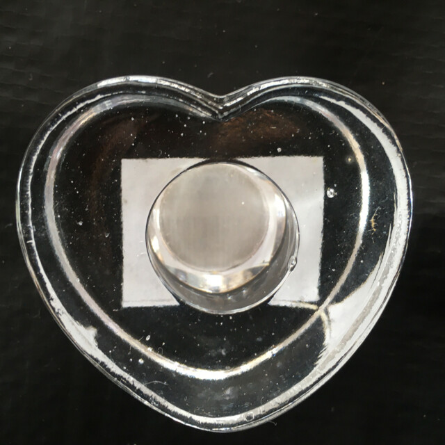 Ikea Glass Candle Holder Clear Heart Shape