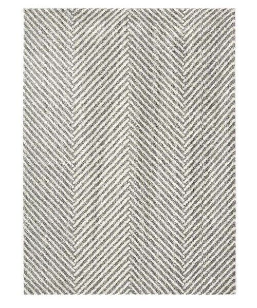 Homemaker Chevron Rug Grey Silver 80x150cm Rrp 40.00 Lot Gd