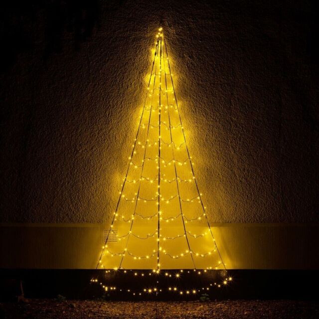 Noma Wall Christmas Tree Outdoor 4 Metre 320 Warmwhite Led Starry