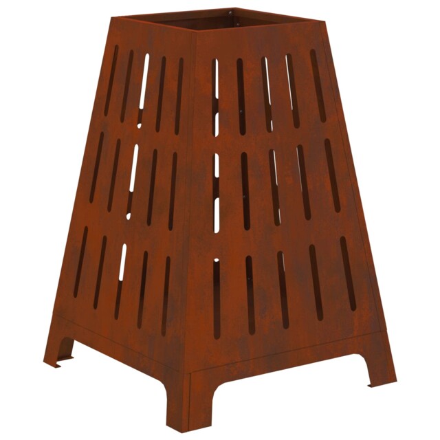Fire Pit Steel Outdoor Heating Garden Terrace Fireplace Portable