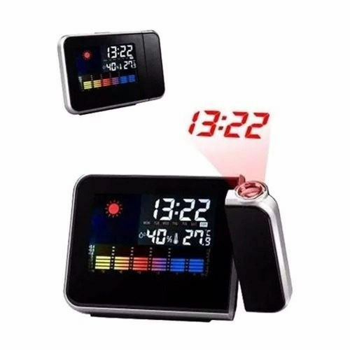 Color Digital Projection Alarm Clock Weather Display Time Thermometer