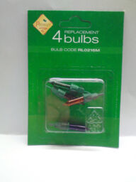 Premier Rl0216m, 1 X Pack Of 4 Coloured Spare Christmas Light Bulbs,
