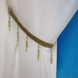 Voile Swags Crystal Beaded - All Colours - Pelmet Valance - Net