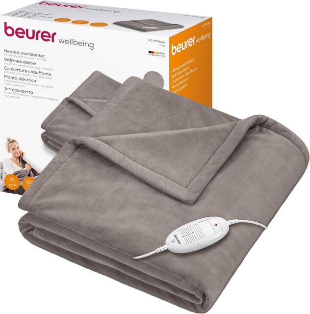 Beurer Hd75 Electric Blanket With 6 Temperature Settings,