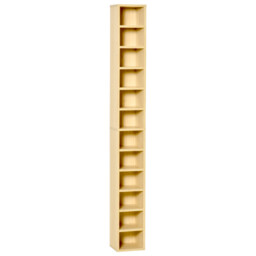 Cd Storage Tower Pine Wood Colour Mdf & Particleboard 12-tier(204cd)