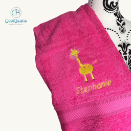 Giraffe Towel - Personalised - Flannel / Hand Towel / Bath Towel