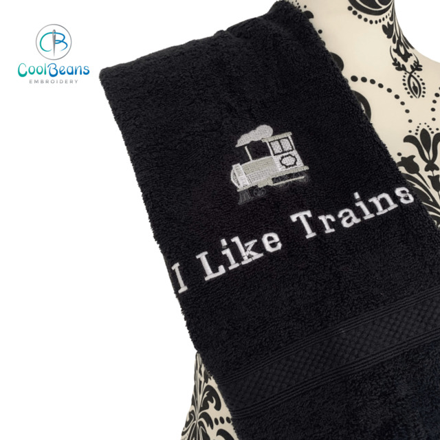 Train Towel - Personalised - Flannel / Hand Towel / Bath Towel