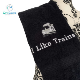 Train Towel - Personalised - Flannel / Hand Towel / Bath Towel