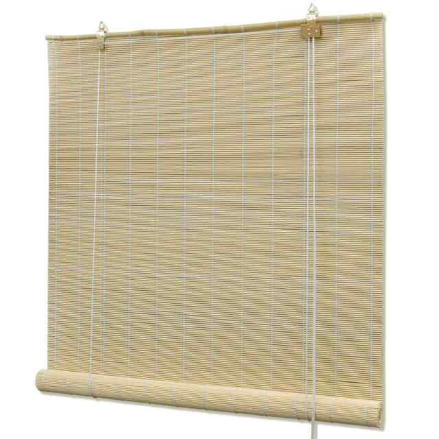 Natural Bamboo Roller Blinds 80 X 160 Cm Vidaxl
