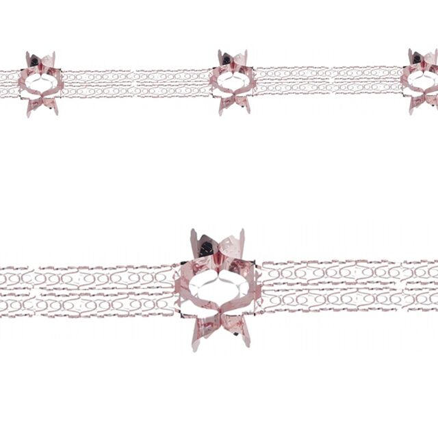 Christmas Foil Ceiling Decorations Rose Gold - Choose Design