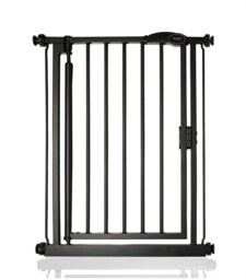 Safetots Baby Gate, Self Closing Safety Gate, Matt Black, Pressure