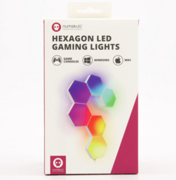 Numskull Hexagon Touch Led Remote Control Connectable Gaming Lights Uk