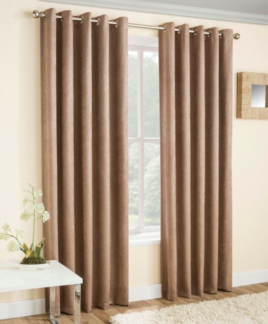 Enhanced Living Vogue Self Lined Eyelet Curtain.thermal, Blockout , 9
