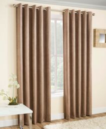 Enhanced Living Vogue Self Lined Eyelet Curtain.thermal, Blockout , 9