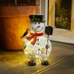 Christmas Snowman Led Decoration Light Up Frosty Ornament Xmas