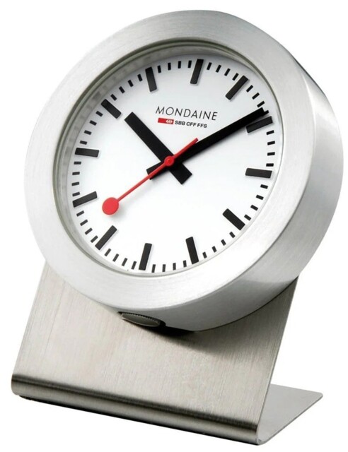 Mondaine A660.30318.81sbb Mmagnetic Silver Wall Clock, Table Clock,