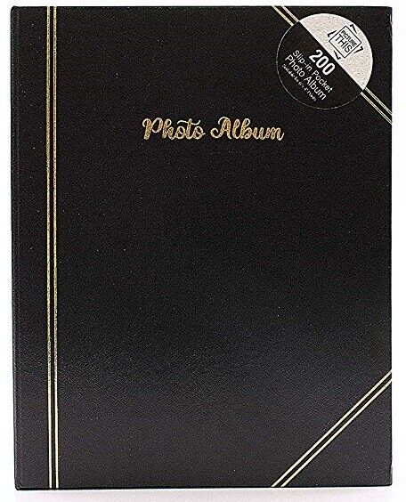 "6""x4""photo Album Slip In Pockets Hold 200 Photos Traditional Memory"