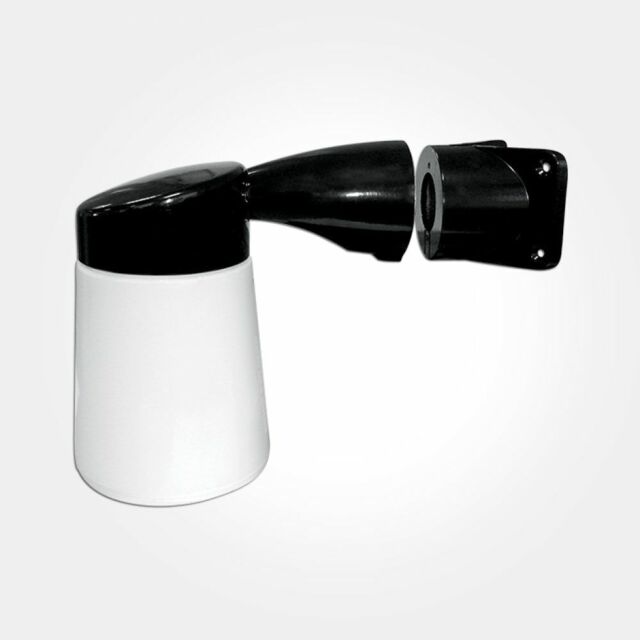 Corner Mount Led Black Well Glass Light Fitting & Corner Bracket